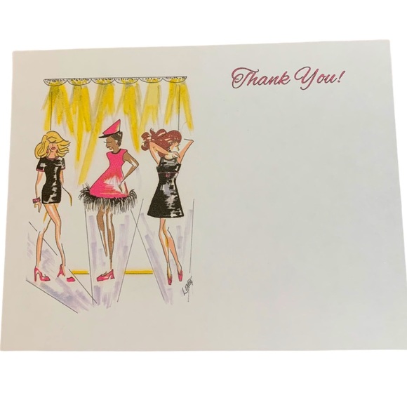 Fashion Show handmade note cards my art - Picture 3 of 3